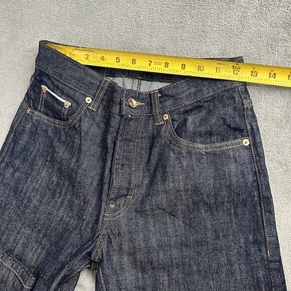 Taylor Stitch Jeans Mens 24x22” Democratic Selvedge Red Line Dark Wash Denim - Picture 8 of 16